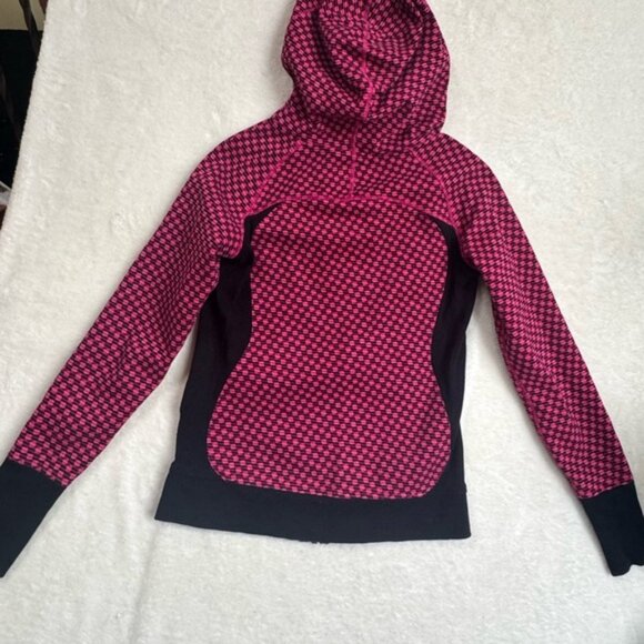 Lululemon Scuba Hoodie III Jacket Zip Print DeepDive Berry Pockets Cotton Soft 6 - Picture 13 of 16